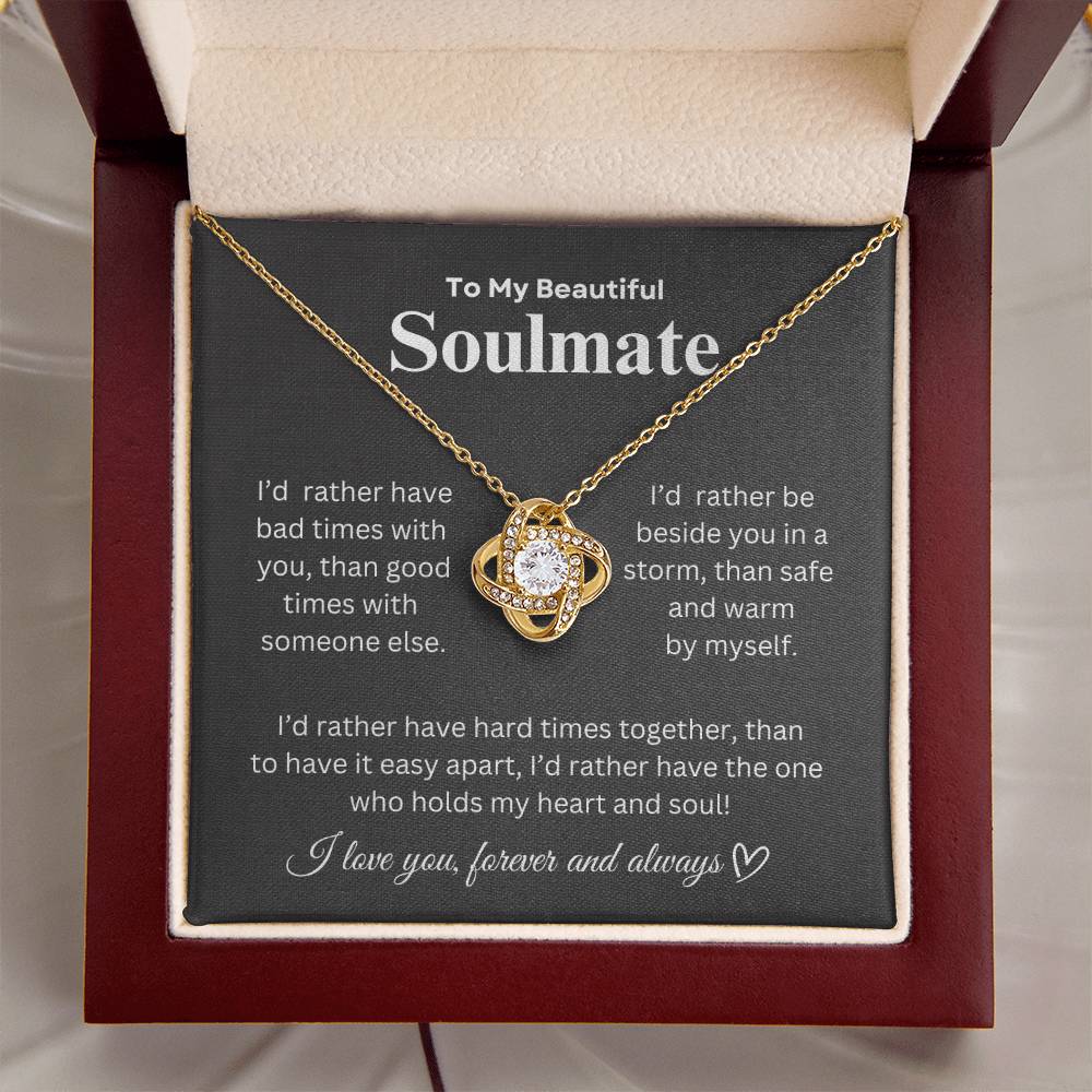 To My Beautiful Soulmate Necklace | The Perfect Holiday Gift