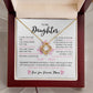 To My Daughter From Dad |  Love knot Necklace | Perfect Daughter Gift