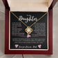 To My Daughter From Dad |  Love knot Necklace | Perfect Daughter Gift