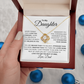 To My Daughter Love knot Necklace | Never Forget That I Love You Daughter From Dad