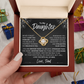 To My Daughter Love knot Necklace | Never Forget That I Love You Daughter From Dad