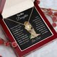 To My Daughter From Dad | Love Knot Necklace | Special Occasion Gift