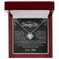 To My Daughter Love knot Necklace | Never Forget That I Love You Daughter From Dad