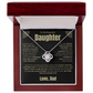To My Daughter | Never Forget I Love You Forever | Love knot Necklace