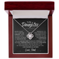 To My Daughter Love knot Necklace | Never Forget That I Love You Daughter From Dad