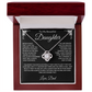 To My Daughter | Never Forget I love you | Love knot Necklace