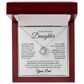 To My Daughter | Someday, When the Pages Of My Life Turn | Love knot Necklace