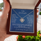 To My Granddaughter | Love Knot Necklace WB