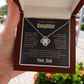 To My Daughter | Someday, When the Pages Of My Life Turn | Love knot Necklace