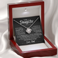 To My Daughter Love knot Necklace | Never Forget That I Love You Daughter From Dad