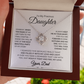 To My Daughter | Someday, When the Pages Of My Life Turn | Love knot Necklace