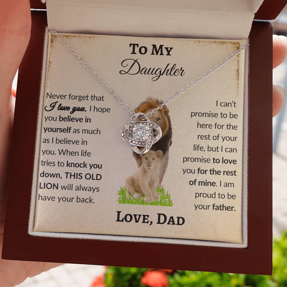 Perfect Gift Every Daughter Will Love | From Dad To Daughter | Love Knot Necklace