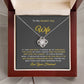 To My Smokin' Hot Wife | Love Knot Necklace | Perfect Wife Gift