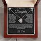 To My Daughter | Never Forget I love you | Love knot Necklace