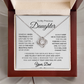 To My Daughter | Someday, When the Pages Of My Life Turn | Love knot Necklace
