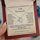 To My Granddaughter | Love Knot Necklace WB