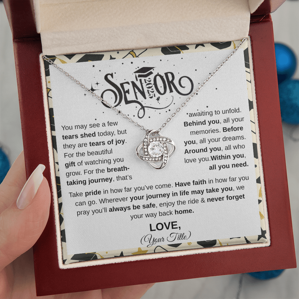 Senior 2025 | Take Pride In Far You've Come | Love Knot Necklace