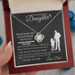To My Beautiful Daughter | Love Knot Necklace | Perfect Daughter Gift