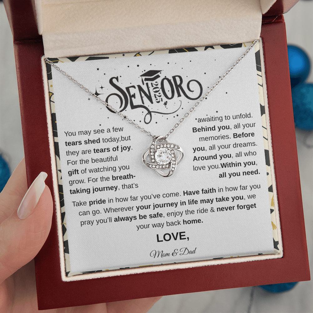 Senior 2025 | Take Pride In How Far You've Come | Love Knot Necklace