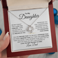 To My Daughter Love knot Necklace | Never Forget That I Love You Daughter From Dad