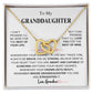 To My Granddaughter From Grandma |  Interlocking Hearts necklace | Beautiful Christmas / Thanksgiving Gift