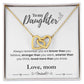 To My Daughter From Mom | Interlocking Hearts Necklace | Perfect Daughter Gift
