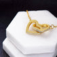 To My Bonus Daughter From Mom | Interlocking Hearts Necklace | Perfect Daughter Gift