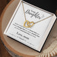 To My Daughter From Mom | Interlocking Hearts Necklace | Perfect Daughter Gift