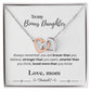 To My Bonus Daughter From Mom | Interlocking Hearts Necklace | Perfect Daughter Gift