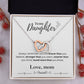 To My Daughter From Mom | Interlocking Hearts Necklace | Perfect Daughter Gift