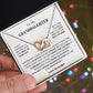 To My Granddaughter From Grandpa |  Interlocking Hearts necklace | Beautiful Christmas / Thanksgiving Gift