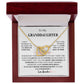 To My Granddaughter From Grandma |  Interlocking Hearts necklace | Beautiful Christmas / Thanksgiving Gift