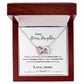 To My Bonus Daughter From Mom | Interlocking Hearts Necklace | Perfect Daughter Gift