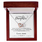 To My Daughter From Mom | Interlocking Hearts Necklace | Perfect Daughter Gift