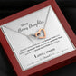 To My Bonus Daughter From Mom | Interlocking Hearts Necklace | Perfect Daughter Gift