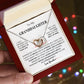 To My Granddaughter From Grandma |  Interlocking Hearts necklace | Beautiful Christmas / Thanksgiving Gift