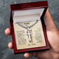 Perfect Gift from Mother to Son | Cuban Chain with Cross for Son | Meaningful Gift for Son from Mom