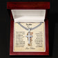 Perfect Gift from Mother to Son | Cuban Chain with Cross for Son | Meaningful Gift for Son from Mom