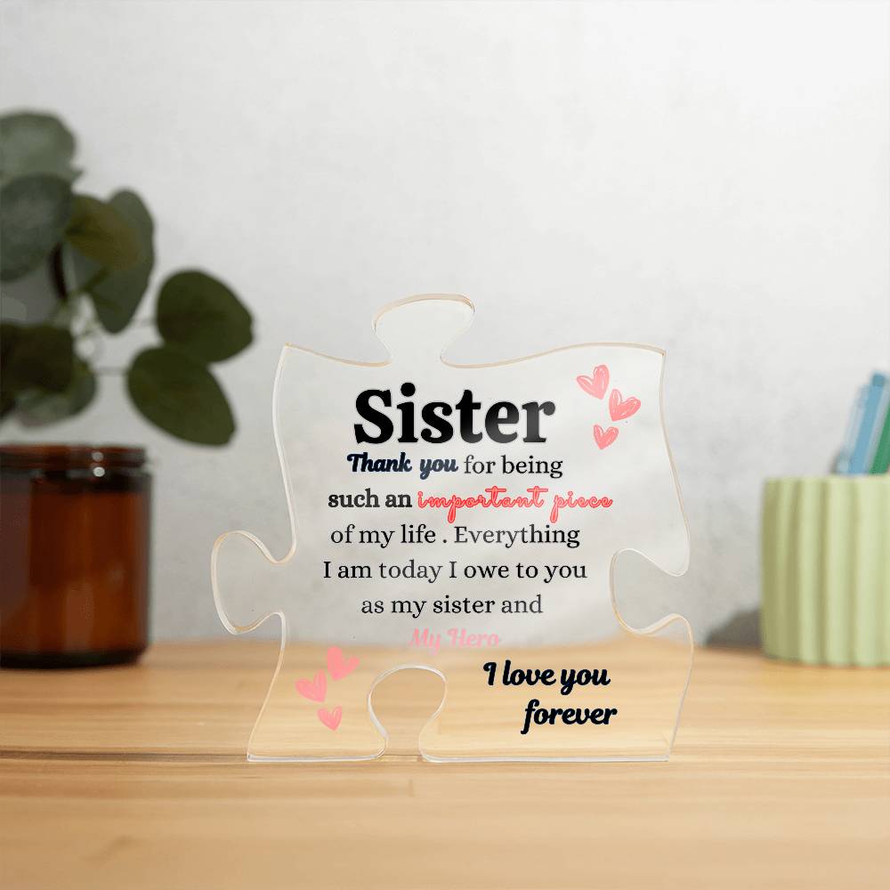 💕Engraved Puzzle for Sisters | Besties | Great Birthday Gift | Thanksgiving Gift | Christmas Gift