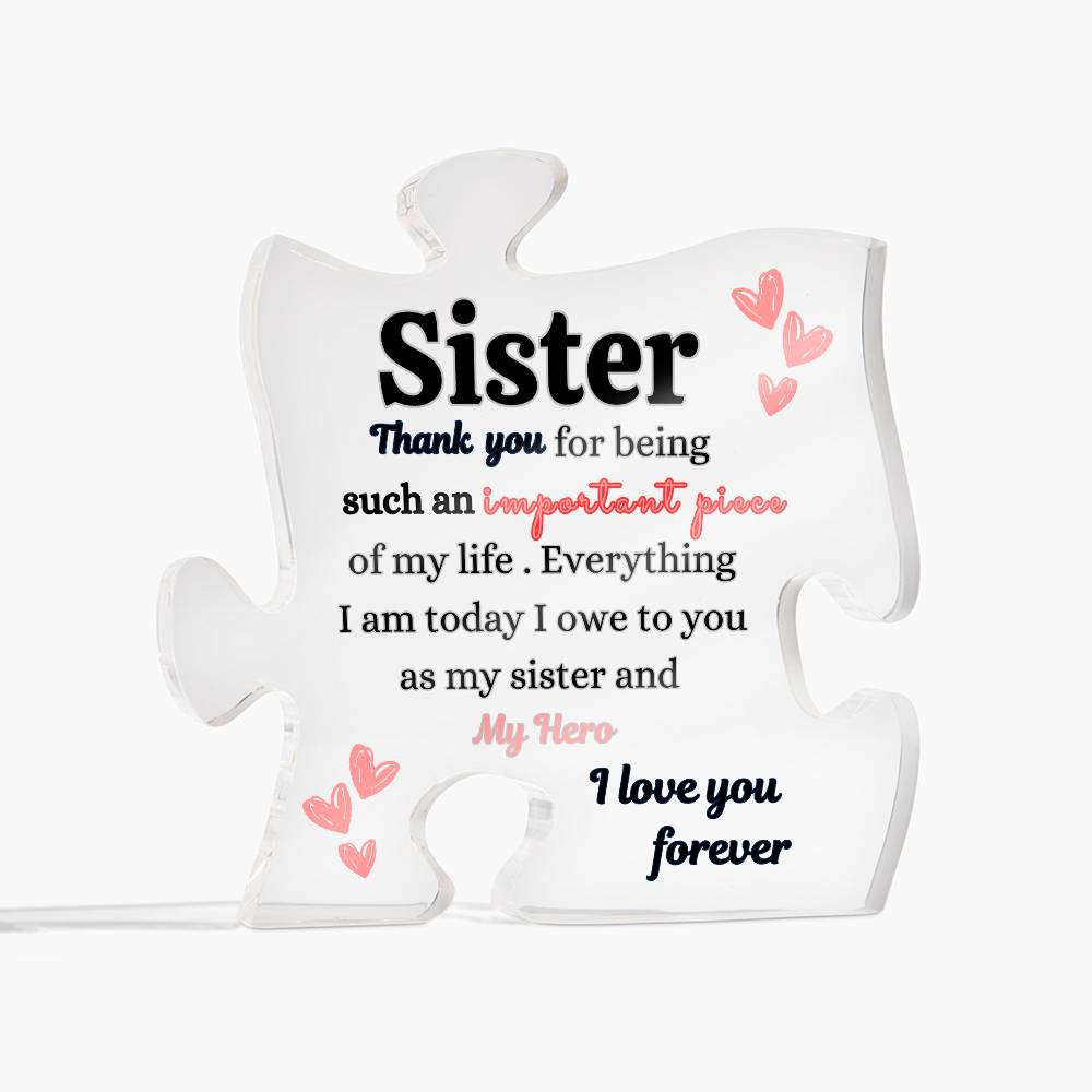 💕Engraved Puzzle for Sisters | Besties | Great Birthday Gift | Thanksgiving Gift | Christmas Gift