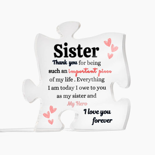 💕Engraved Puzzle for Sisters | Besties | Great Birthday Gift | Thanksgiving Gift | Christmas Gift