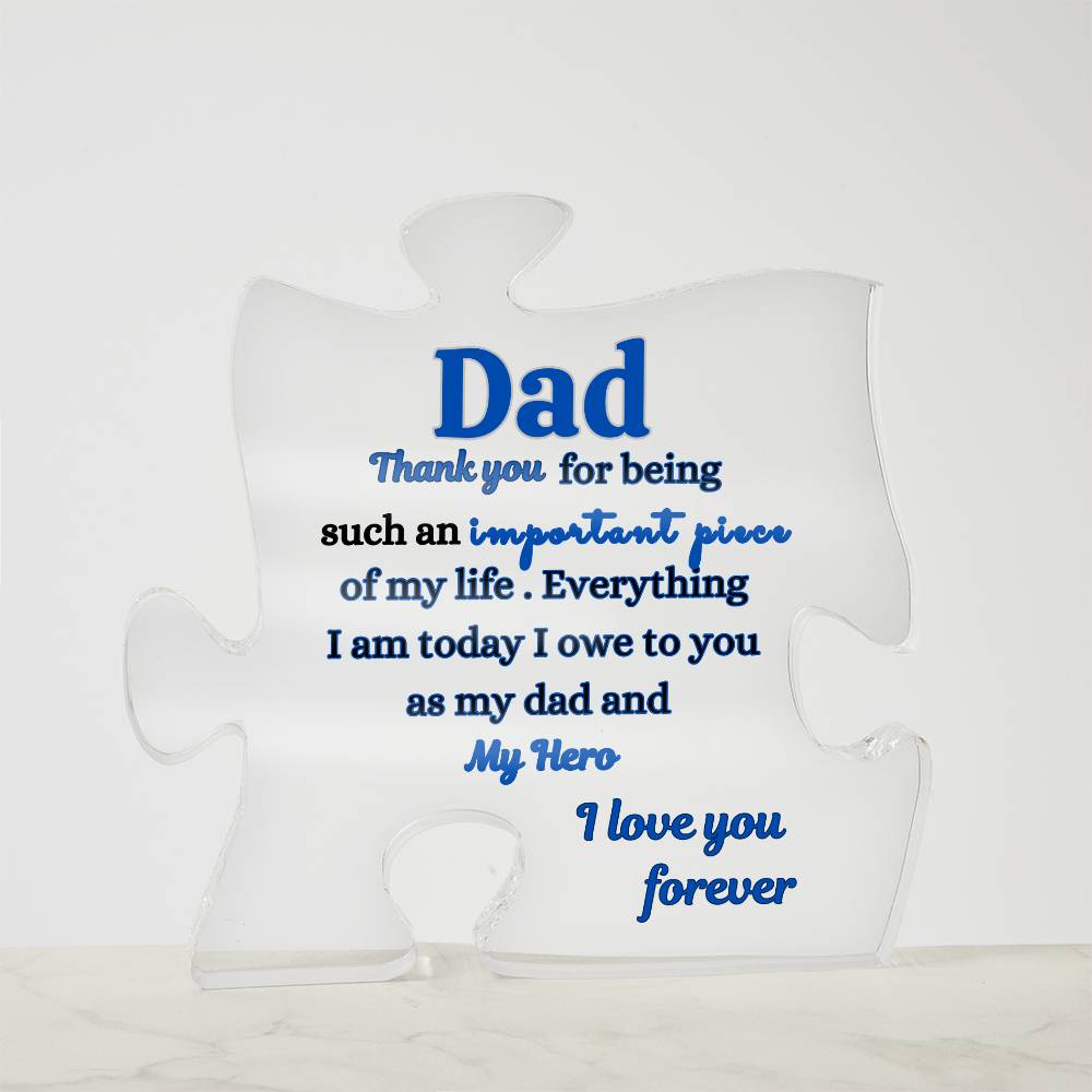 Engraved Puzzle for Dad | Special Occasions