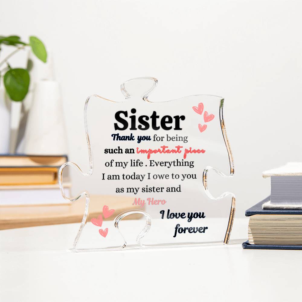 💕Engraved Puzzle for Sisters | Besties | Great Birthday Gift | Thanksgiving Gift | Christmas Gift