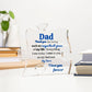 Dad Puzzle Piece acrylic | Birthday | Thanksgiving | Christmas Gift