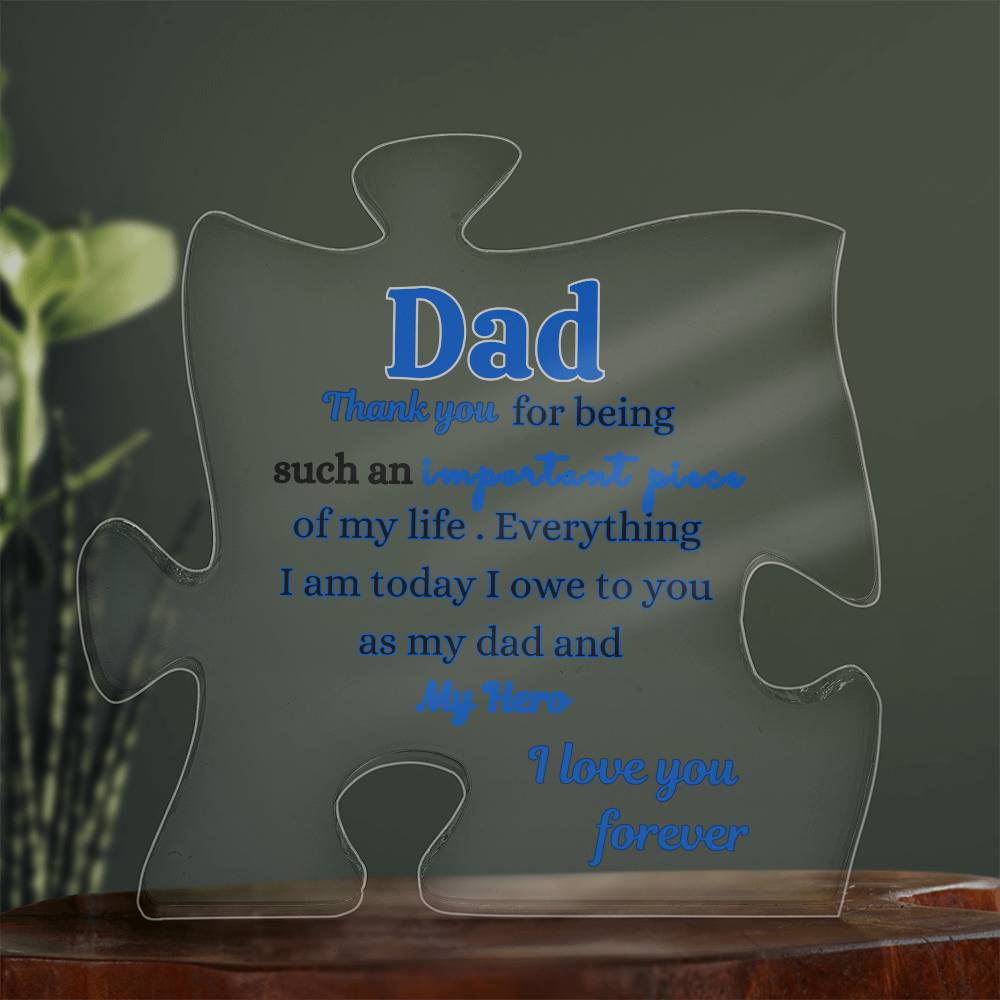 Engraved Puzzle for Dad | Special Occasions