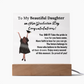 To My Beautiful  Daughter From Dad| Mom|   Congratulations on Your Graduation | Graduation Gift | Acrylic Lamp
