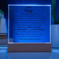 To My Wife  |  Acrylic Plaque  |  Meeting You Was Fate