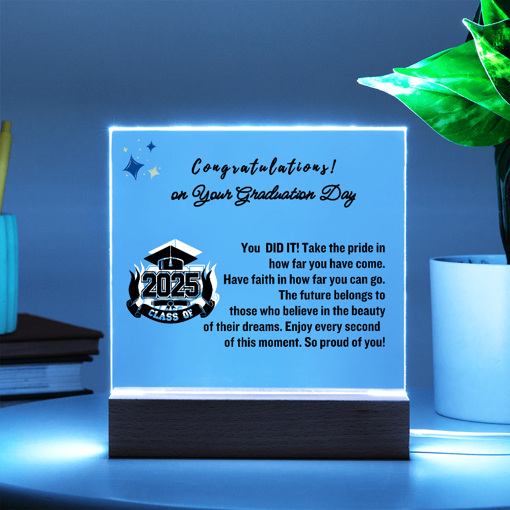 Congratulations  on Your Graduation | Graduation Gift | Acrylic Lamp