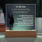 To My Son Congratulations on Your Graduation | Graduation Gift | Acrylic Lamp