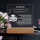 To My Son Congratulations on Your Graduation | Graduation Gift | Acrylic Lamp